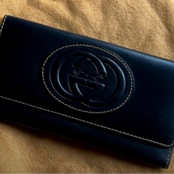 Vintage Gucci GG interlocking long wallet COA - Picture 1 of 7